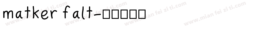 matker falt字体转换